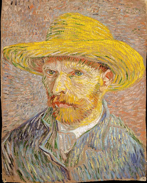 Self-Portrait with a Straw Hat (obverse: The Potato Peeler) — Vincent van Gogh — praca twórcy Marta Zieliński na Freshwall Marketplace
