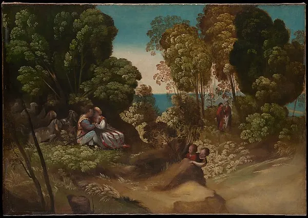 The Three Ages of Humans — Dosso Dossi (Giovanni de Lutero) — praca twórcy Jakub Wiśniewska na Freshwall Marketplace
