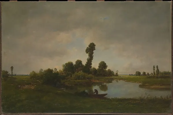 A River Landscape — Théodore Rousseau — praca twórcy Grzegorz Witkowski na Freshwall Marketplace