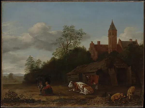 Barnyard Scene — Anthonie van Borssom — praca twórcy Agnieszka Zając na Freshwall Marketplace