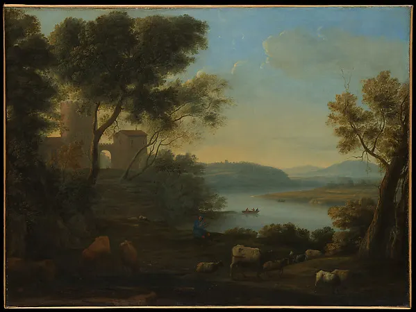 Pastoral Landscape: The Roman Campagna — Claude Lorrain (Claude Gellée) — praca twórcy Magdalena Walczak na Freshwall Marketplace