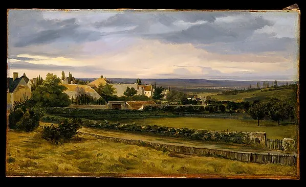 A Village in a Valley — Théodore Rousseau — praca twórcy Wojciech Ostrowska na Freshwall Marketplace