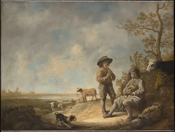 Piping Shepherds — Aelbert Cuyp — praca twórcy Patryk Krawczyk na Freshwall Marketplace
