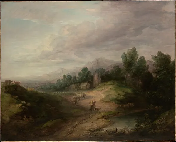 Wooded Upland Landscape — Thomas Gainsborough — praca twórcy Antoni Sikora na Freshwall Marketplace