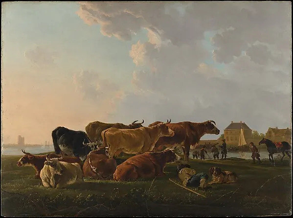 Landscape with Cattle — Jacob van Strij — praca twórcy Agnieszka Górska na Freshwall Marketplace