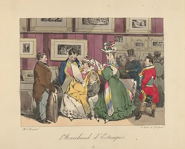 Print Dealer — Henry-Bonaventure Monnier — praca twórcy Weronika Jabłońska na Freshwall Marketplace