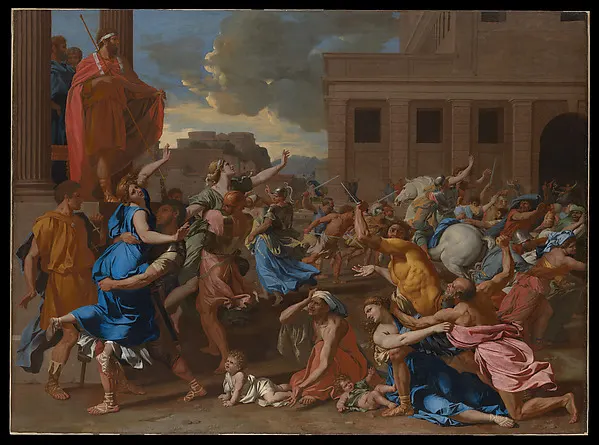 The Abduction of the Sabine Women — Nicolas Poussin — praca twórcy Barbara Baran na Freshwall Marketplace