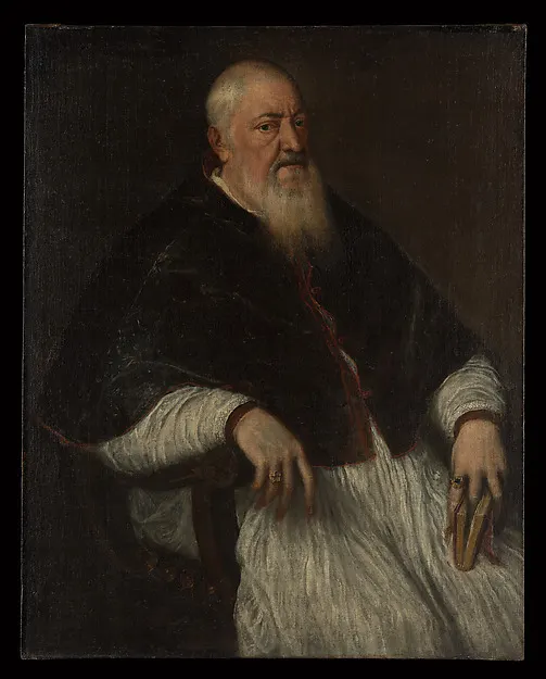 Filippo Archinto (born about 1500, died 1558), Archbishop of Milan — Titian (Tiziano Vecellio) — praca twórcy Rafał Sadowska na Freshwall Marketplace