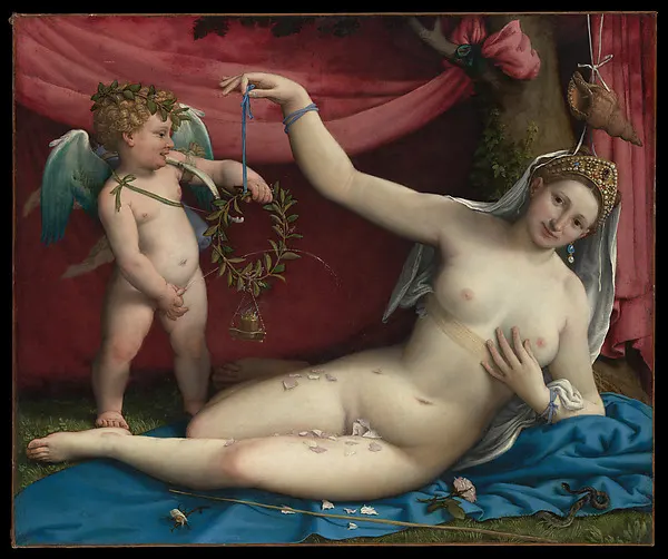 Venus and Cupid — Lorenzo Lotto — praca twórcy Marta Walczak na Freshwall Marketplace
