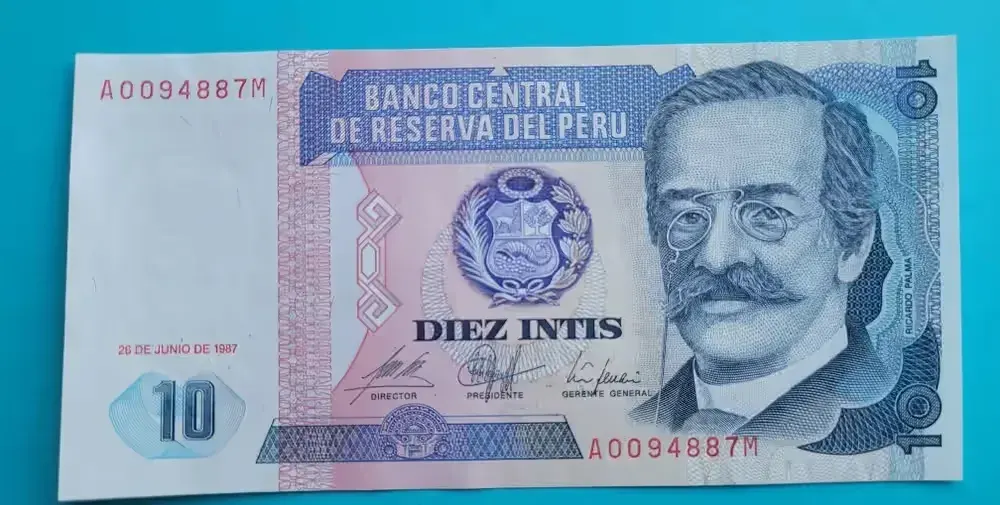 Banknot 10 Intis 1987 - Peru — praca twórcy Arek na Freshwall Marketplace