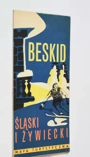 Beskid Śląski i Żywiecki Mapa turystyczna 1975 | PRL Retro — praca twórcy RIIDII na Freshwall Marketplace