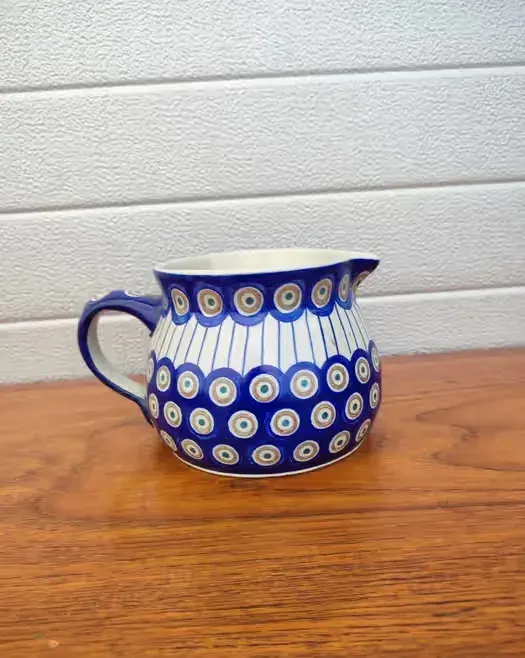 Ceramiczny Dzbanek - Bolesławiec - vintage - design - U — praca twórcy skarbywyszukane na Freshwall Marketplace