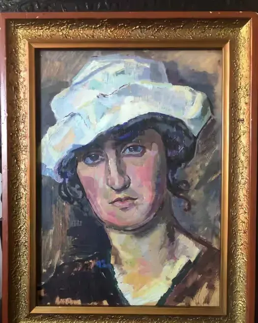 Ciekawy portret kobiety. Katarzyna Kobro? Sygnowany Strzemiński. — praca twórcy Małgorzata na Freshwall Marketplace