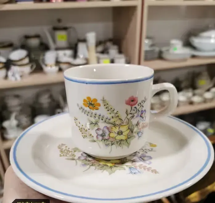 DUO porcelana śniadanie kubek filiżanka Jessica kolekcja komplet 23 — praca twórcy Mebello Lumpello na Freshwall Marketplace