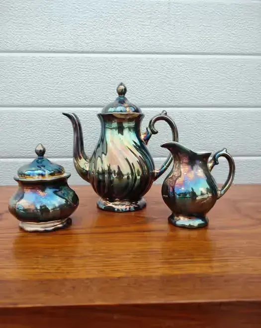 Dzbanek / Mlecznik / cukiernica WMF - porcelna - okuta srebrem - W — praca twórcy skarbywyszukane na Freshwall Marketplace