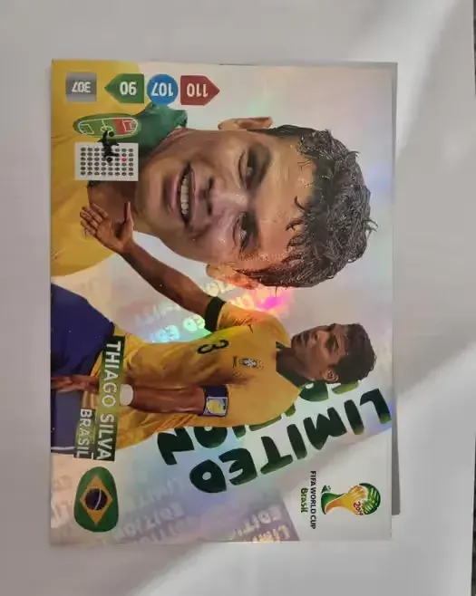 Karta limited edition XXL World Cup Brasil 2014 thiago silva — praca twórcy Kinga na Freshwall Marketplace
