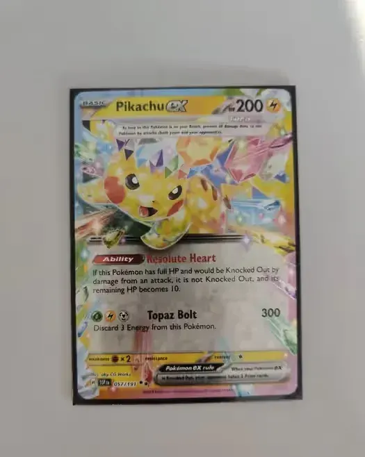 Karta pokemon Pikachu ex — praca twórcy Mateusz na Freshwall Marketplace