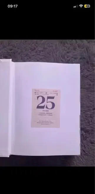 Kartka z kalendarza prezent rocznica urodziny lata 2019 - 2024 bez 21 — praca twórcy Julia na Freshwall Marketplace