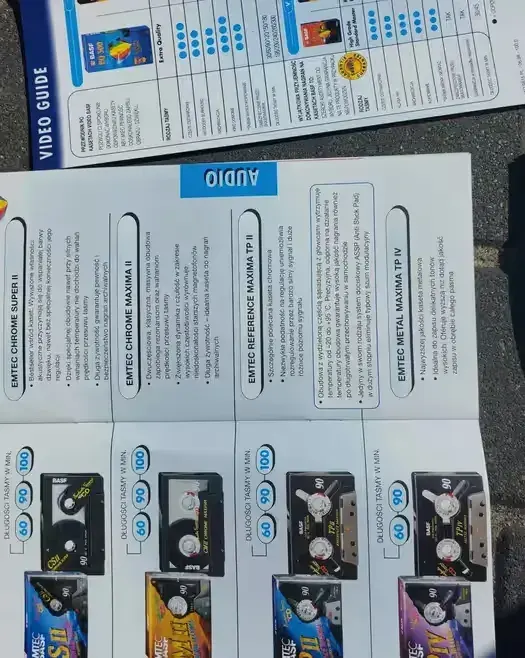 Kolekcjonerskie Katalogi kaset  BASF/EMTEC/TDK — praca twórcy KRZYŚ na Freshwall Marketplace