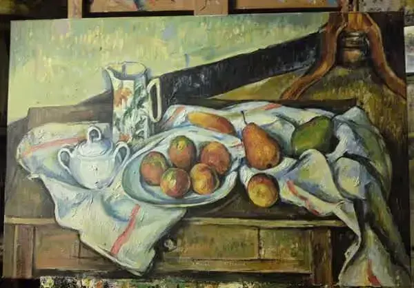 Kopia obrazu Paula Cezanne "Martwa natura z owocami" — praca twórcy Andrzej Masianis na Freshwall Marketplace