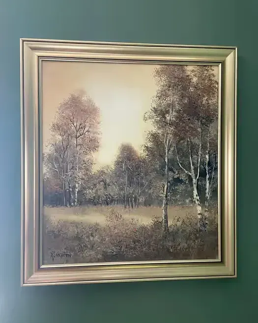 Krystyna Skupin-Petrow – brzozy, olej na płótnie, 73×65 cm, sygnowany — praca twórcy Beata na Freshwall Marketplace