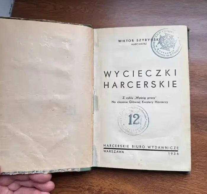 Książka Harcerska " Wycieczki Harcerski" 1936 W. Szyryński — praca twórcy Michał StarocieMania na Freshwall Marketplace