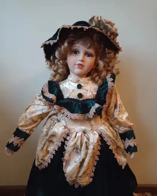 Lalka porcelanowa, kolekcjonerska, 75 cm że stojakiem! — praca twórcy Joanna na Freshwall Marketplace