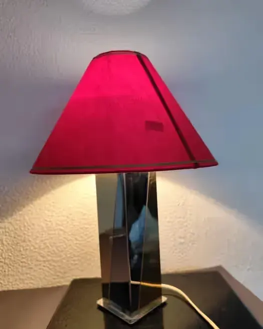 Lampka lata 80-90 vintage retro prl chrom — praca twórcy Galeria Rzeczy Niezwykłych na Freshwall Marketplace