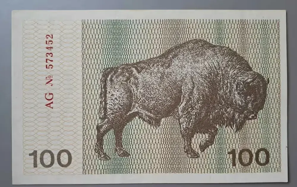 Litwa 100 Talonas 1991 rok. — praca twórcy Mariusz na Freshwall Marketplace