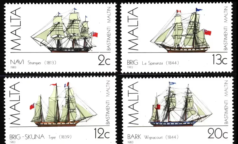 Malta 1983 Mi 693-696 Statki maltańskie (2 seria) MNH — praca twórcy Marek na Freshwall Marketplace