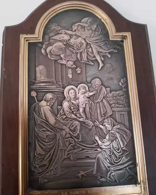 Miedzioryt . Sainte Famillie. XIX/XX w. Piękna praca. — praca twórcy Aleksander Nowakowski na Freshwall Marketplace