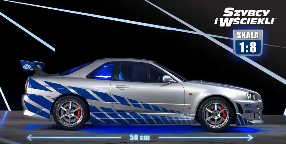 Nissan skyline R-34 w skali 1:8 / Fast and Furious/ Deagostini — praca twórcy Kacper na Freshwall Marketplace