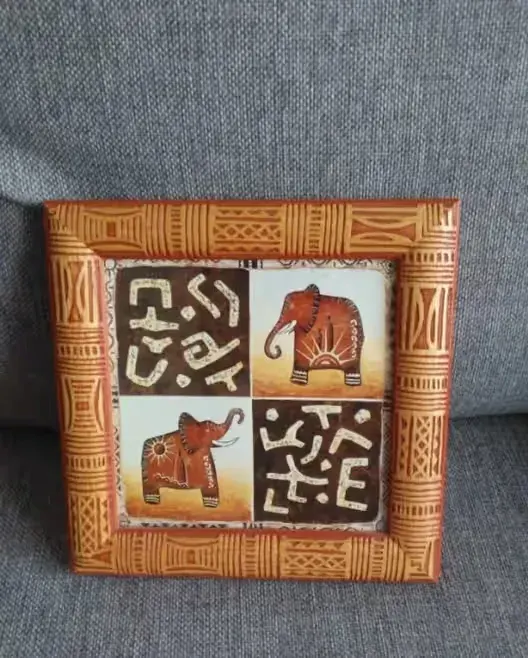 Obrazek pomarańczowa ramka 21 x 21 — praca twórcy Aleksandra na Freshwall Marketplace