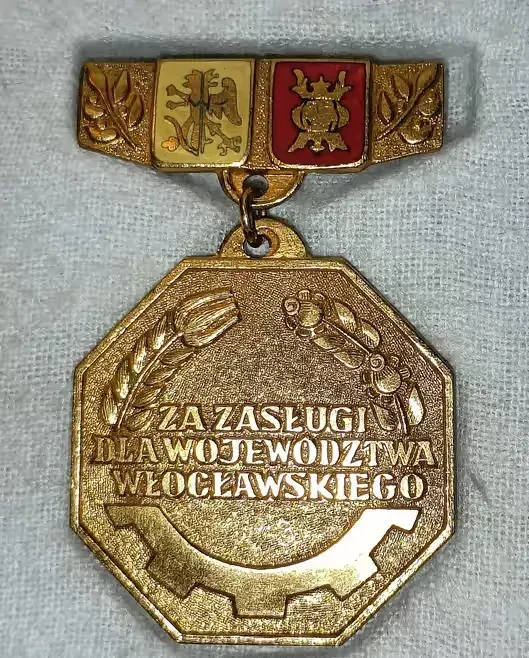 Odznaka Za Zasługi dla Województwa Włocławskiego - Stan Kolekcjonerski — praca twórcy Ela na Freshwall Marketplace