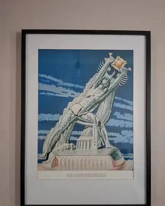 OKAZJA Stanisław Szukalski - Kopernik poskramiający Słońce 1973 serigrafia — praca twórcy Bartek na Freshwall Marketplace