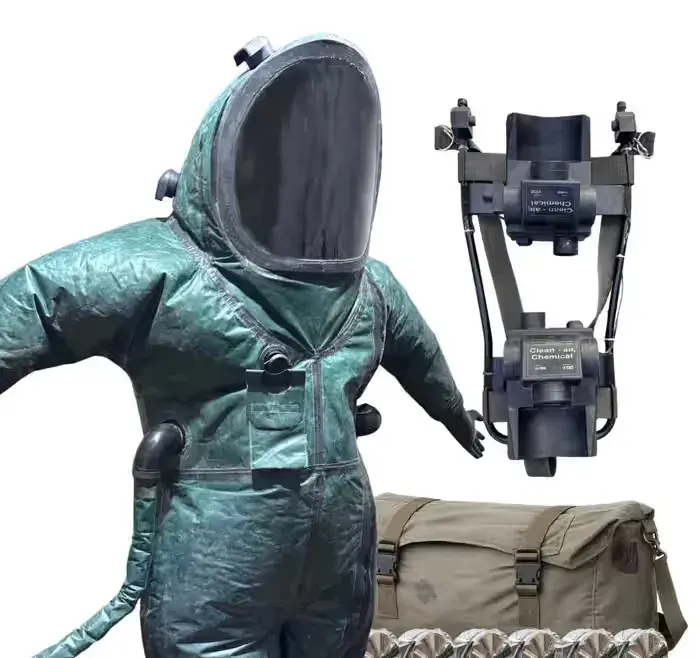 OOB1 Wojskowy Kombinezon Chemiczny Positive Pressure Hazmat + 6x FP5 Maskpol Demobil WP — praca twórcy rellex na Freshwall Marketplace