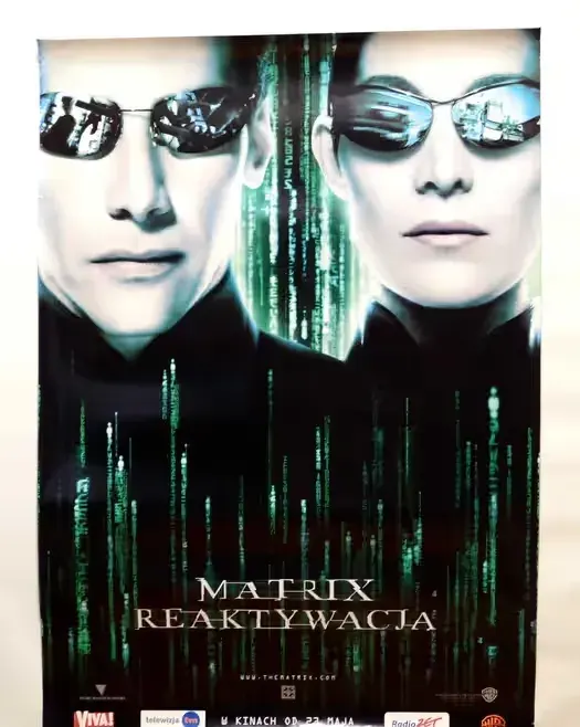 Oryginalny plakat kinowy Matrix Reaktywacja 2003 Keanu Reeves 68x98 cm plakat filmowy sci-fi B1 — praca twórcy IG88 na Freshwall Marketplace