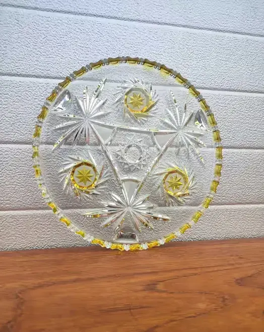 Patera szkło kryształowe - vintage - design - U — praca twórcy skarbywyszukane na Freshwall Marketplace