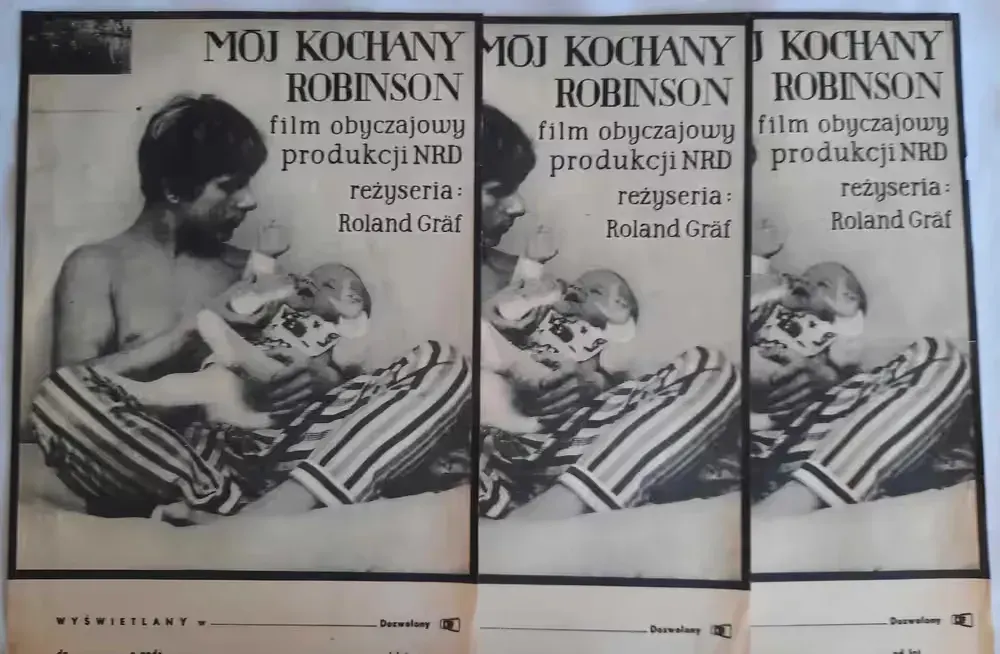 Plakat Filmowy Mój Kochany Robinson ok. 1970 r. Oryginał Vintage PRL — praca twórcy galeriaszafa na Freshwall Marketplace