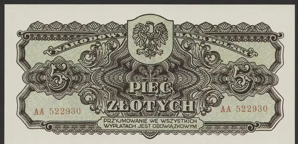 Polska 5 złotych 1944 - lubelska — praca twórcy Wanjak na Freshwall Marketplace