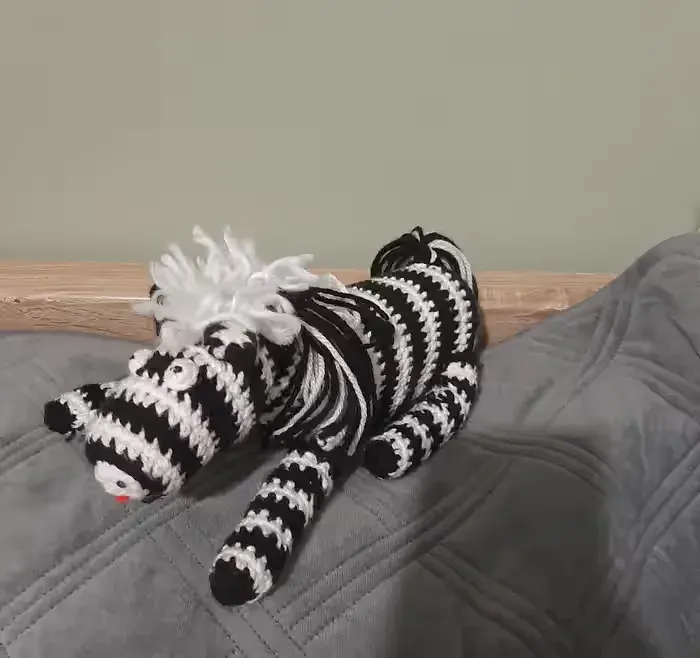 Rękodzieło zebra szydełko — praca twórcy Edyta na Freshwall Marketplace