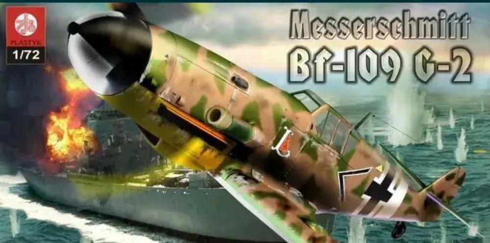 Samolot Messerschmitt Bf 109 model Plastyk S 049 — praca twórcy Markowe Zabawki Marek Dziewit na Freshwall Marketplace