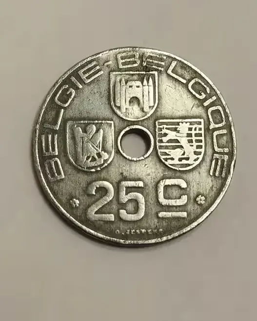 Sprzedam monetę Belgia 25 centymów 1943r. „BELGIE - BELGIQUE” — praca twórcy Robert na Freshwall Marketplace