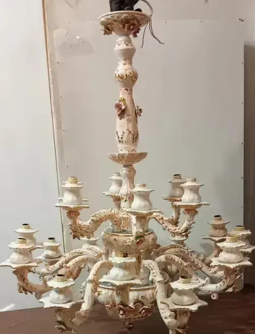 UNIKAT! Żyrandol Capodimonte Ceramiche Cavalli 18-ramienny Bassano — praca twórcy Ela na Freshwall Marketplace