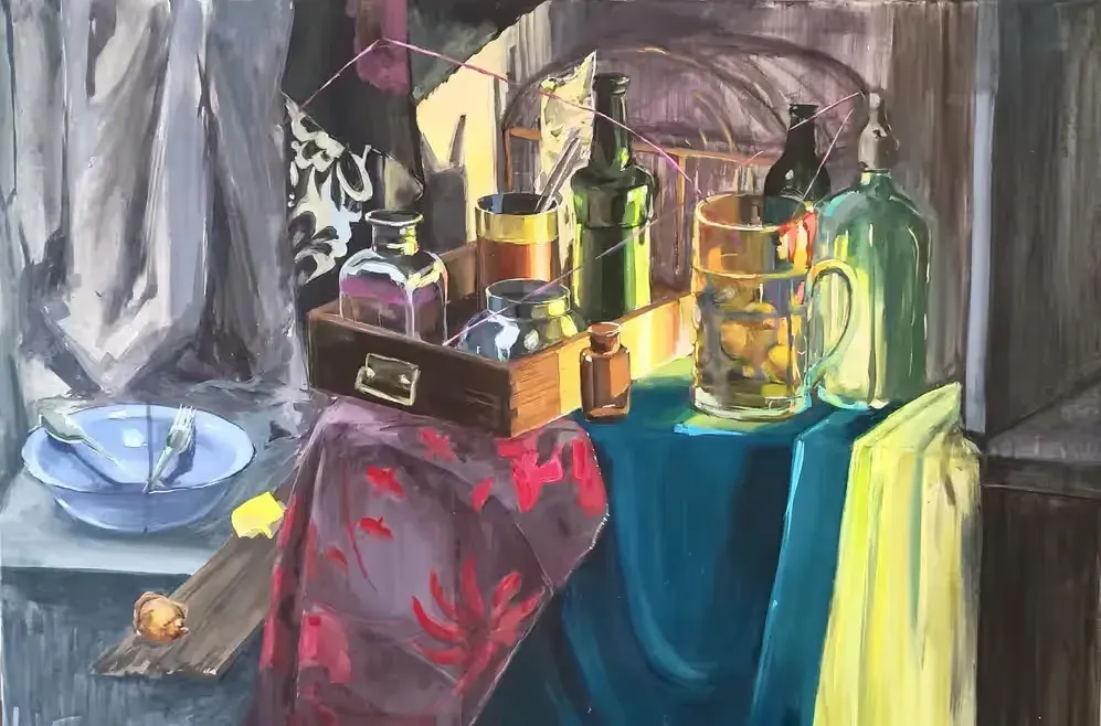 Autorski obraz na płótnie 70 × 100 cm | Akryl | Studentka ASP — praca twórcy Ania na Freshwall Marketplace