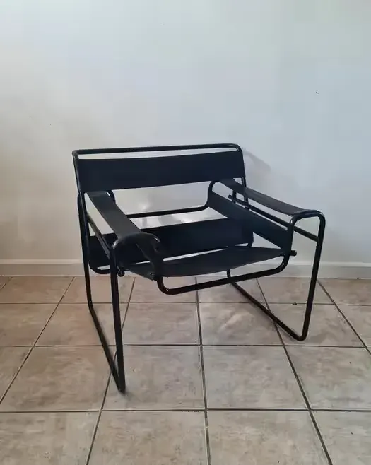 Fotel Wassily chair,insp.proj.Marcel Breuer vintage  Bauhaus mid - c — praca twórcy Meble z duszą vintage na Freshwall Marketplace
