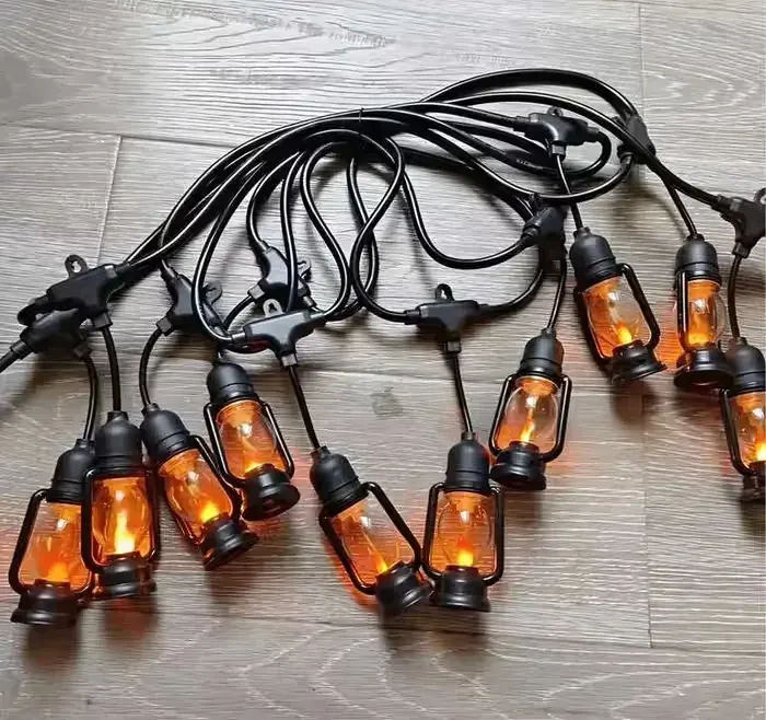 Girlanda Swietlna Lampki Dekoracyjne Led 10 szt Latarenki Ogrodowe 5m — praca twórcy Monika na Freshwall Marketplace