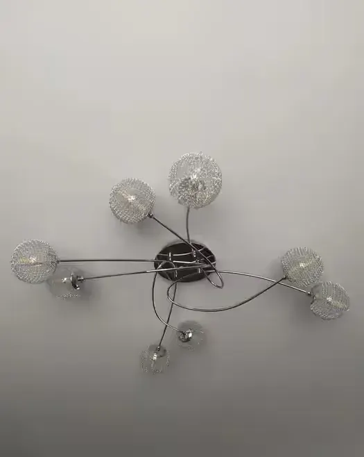 Lampa sufitowa 8 punktów świetlnych , chrom — praca twórcy Karolina na Freshwall Marketplace