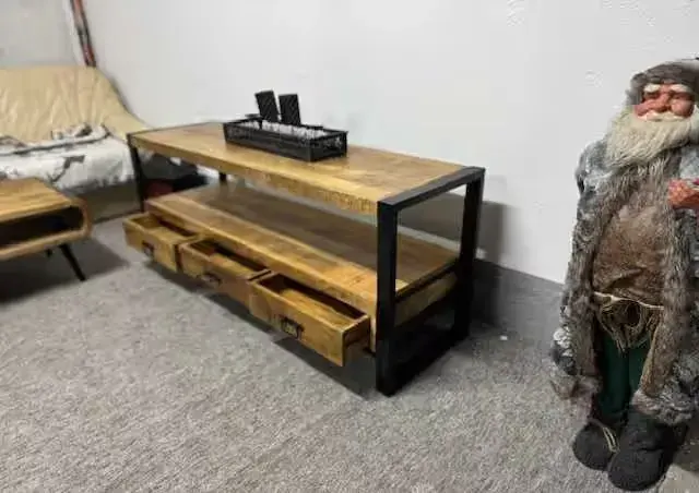 Nowa komoda, szafka pod TV... styl LOFT seria Britt.Drzewo mango F-Vat — praca twórcy Mango Meble na Freshwall Marketplace