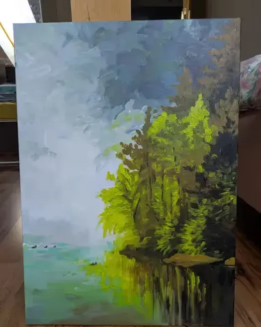 Obraz na płótnie 50x70 cm — praca twórcy Agnieszka na Freshwall Marketplace